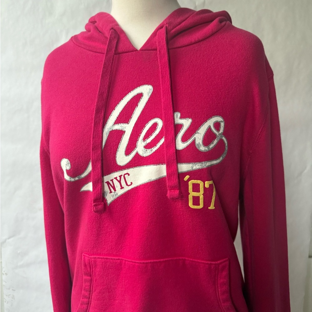Aeropostale Pink Y2K Pullover Hoodie